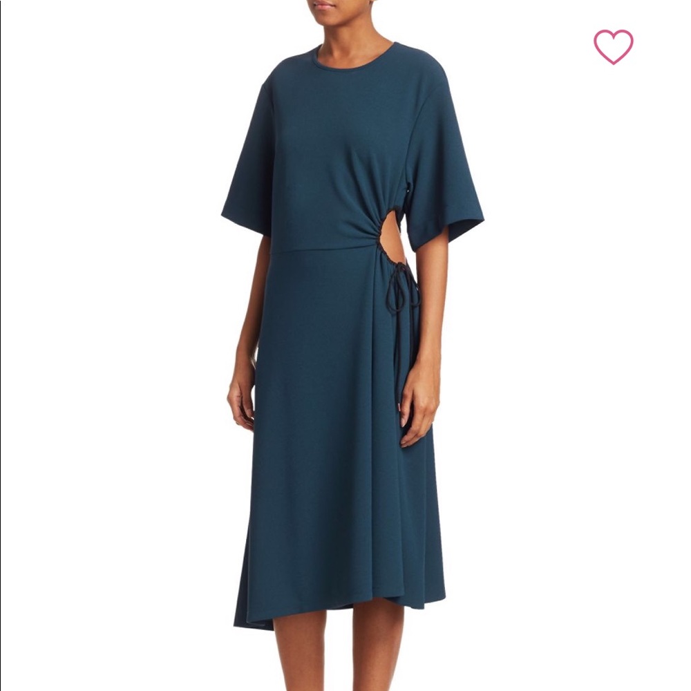 See by Chloé Crepe Short Sleeved Midi Dress NWT